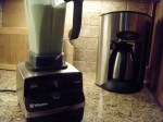 Vitamix and coffeemaker