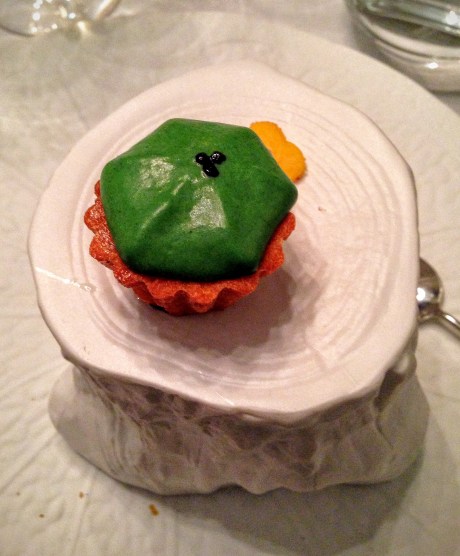 Quail egg and truffle mushroom