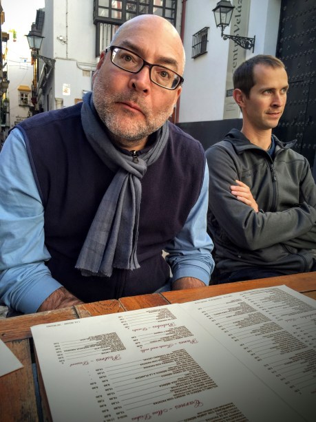 Jeff perusing the menu